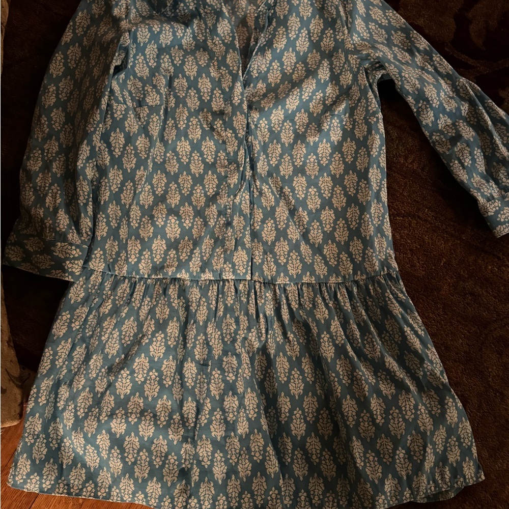 Blue and White Zara Dress - Picture 4 of 7